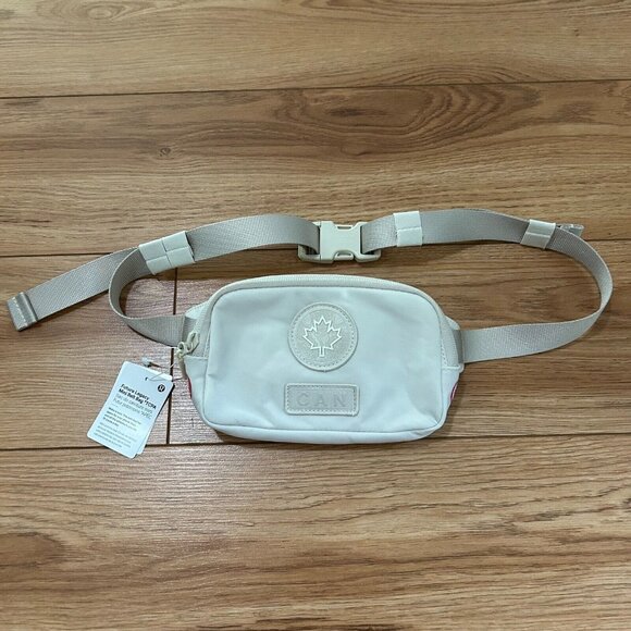 Lululemon Team Canada Future Legacy Mini Belt Bag White/Light Ivory NEW - Picture 1 of 5
